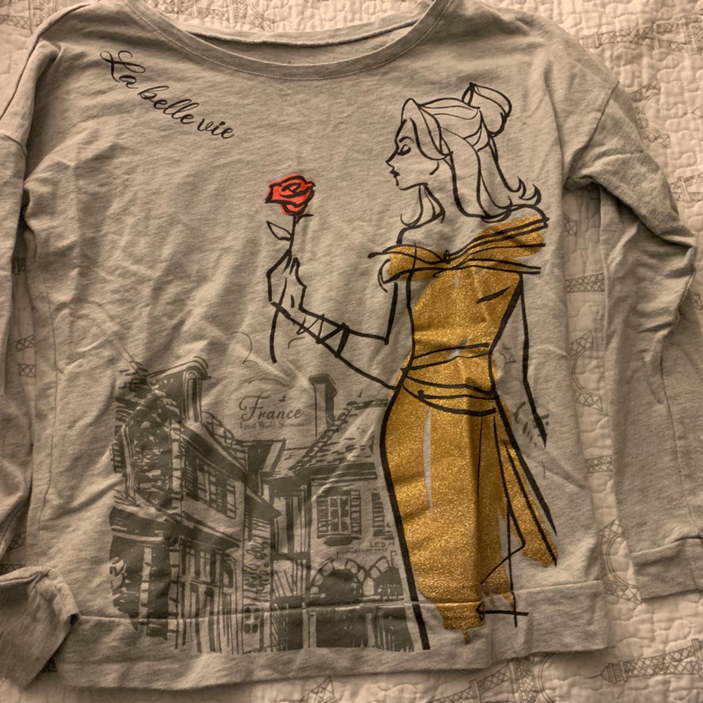 Disney Belle beauty and the beast France Epcot shirt M